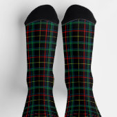 Tartan (Schwarz, Grün & Rot)  Socken (Oben)