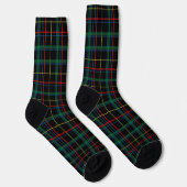 Tartan (Schwarz, Grün & Rot)  Socken (Rechts)