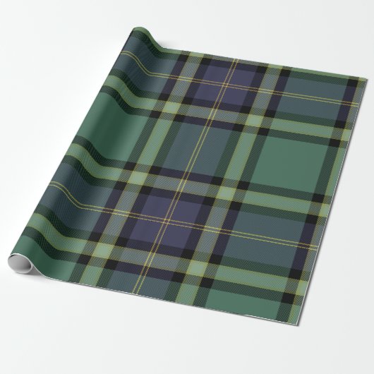 Tartan - Schwarze Uhr - Schleifpapier Geschenkpapier (Ungerollt)