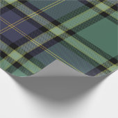 Tartan - Schwarze Uhr - Schleifpapier Geschenkpapier (Ecke)