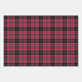 Tartan - Schwarzweiß Geschenkpapier Set (Vorderseite 2)