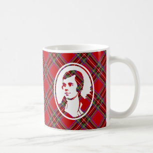 Tartan Scotlands Bard Rabbie Burns Kaffeetasse