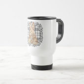 Tartan Scottie Black & White Reisebecher (VorderseiteRechts)