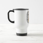 Tartan Scottie Black & White Reisebecher (Links)