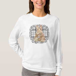 Tartan Scottie Schwarz & Weiß T-Shirt