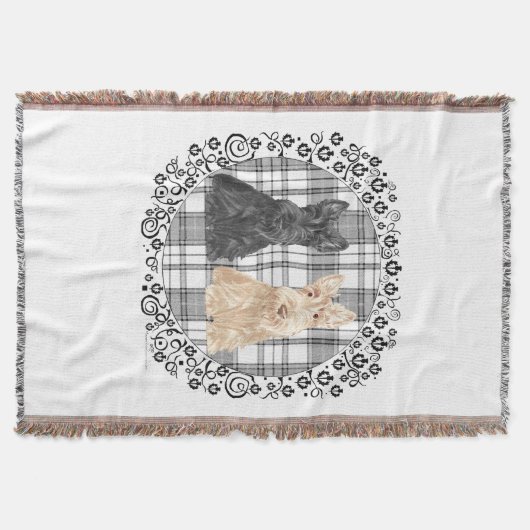 Tartan Scotties Decke (Vorderseite)