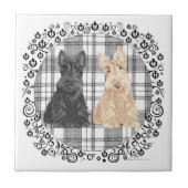 Tartan Scotties Fliese (Vorderseite)