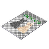 Tartan Scotties Notizblock (Linke Seite)