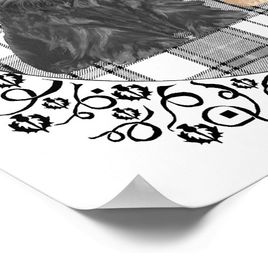 Tartan Scotties Poster (Ecke)