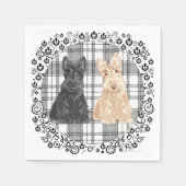 Tartan Scotties Serviette (Vorderseite)