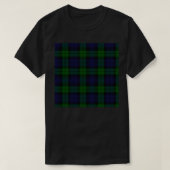 TARTAN SCOTTISH Black Watch KARIERTER KARO-DESIGN T-Shirt (Design vorne)