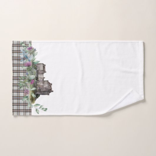Tartan Scottish Castle Badhandtuch Set (Handtuch)