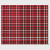 Tartan Scottish Kariert Navy, White Red Christmas Geschenkpapier (Flach)