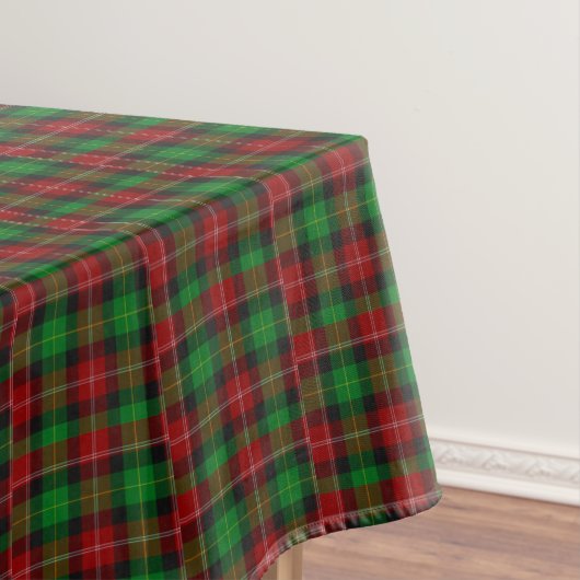 Tartan Scottish Kariert Red Green Rectangle Tischdecke (Beispiel)