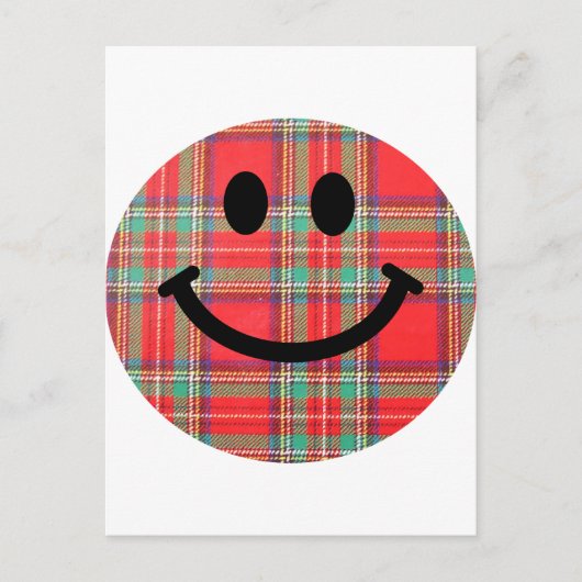 Tartan Scottish Postkarte (Vorderseite)