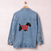 Tartan Scottish Terrier Jeansjacke (Hangar)