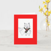 Tartan Scotty Karte (Gelbe Blume)