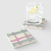 Tartan-SteinUntersetzer Steinuntersetzer (Seitenansicht)