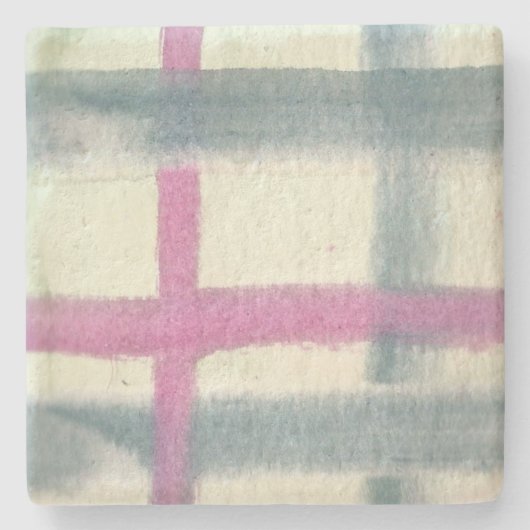 Tartan-SteinUntersetzer Steinuntersetzer (Vorderseite)