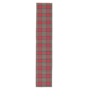 Tartan Stewart Kariert Red Karo Pattern Mittelgroßer Tischläufer