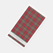Tartan Stewart Karo Hochzeit Serviette (Ecke)