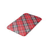 Tartan-Stoffmuster-Musteransicht Badematte (Schrägansicht)