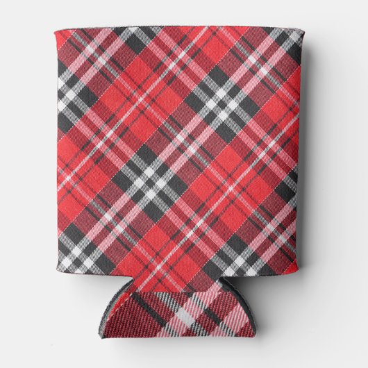 Tartan-Stoffmuster-Musteransicht Dosenkühler (Vorderseite)