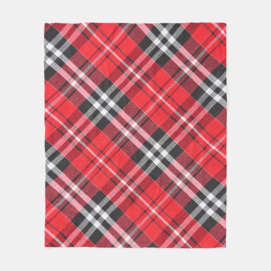 Tartan-Stoffmuster-Musteransicht Fleecedecke (Vorderseite)