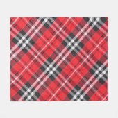 Tartan-Stoffmuster-Musteransicht Fleecedecke (Vorderseite (Horizontal))