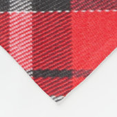 Tartan-Stoffmuster-Musteransicht Fleecedecke (Ecke)