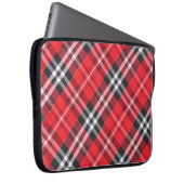 Tartan-Stoffmuster-Musteransicht Laptopschutzhülle (Vorne Rechts)