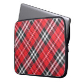 Tartan-Stoffmuster-Musteransicht Laptopschutzhülle (Vorderseite Links)