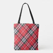 Tartan-Stoffmuster-Musteransicht Tasche (Rückseite)