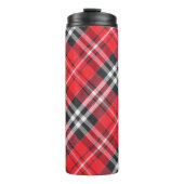 Tartan-Stoffmuster-Musteransicht Thermosbecher (Vorderseite)