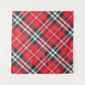 Tartan-Stoffmuster-Musteransicht Wandteppich (Vorderseite (Horizontal))