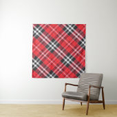 Tartan-Stoffmuster-Musteransicht Wandteppich (Beispiel (Horizontal))