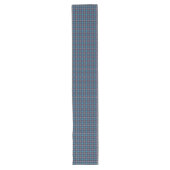 Tartan Style Table Runner in Navy und Blue Großer Tischläufer (Vorderseite)