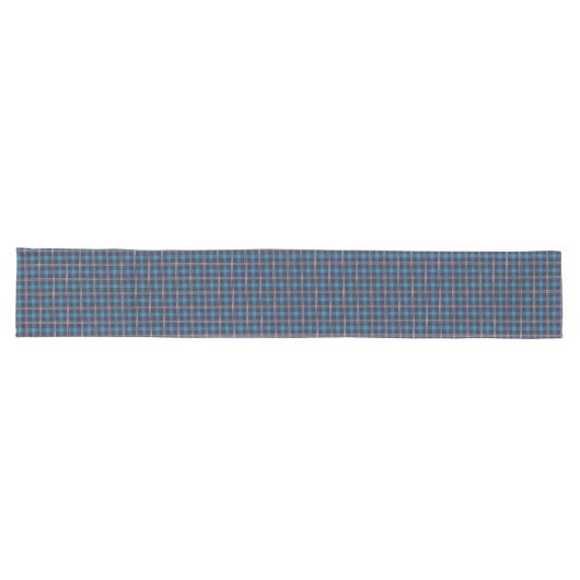 Tartan Style Table Runner in Navy und Blue Großer Tischläufer (Horizontal)