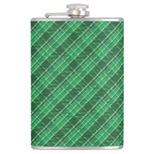 Tartan Swahili Green Kariert Pattern-88675 Flachmann