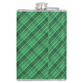 Tartan Swahili Green Kariert Pattern-88675 Flachmann (Rückseite)