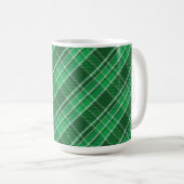 Tartan Swahili Green Kariert Pattern-88675 Kaffeetasse (VorderseiteRechts)