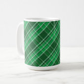 Tartan Swahili Green Kariert Pattern-88675 Kaffeetasse (Vorderseite Links)