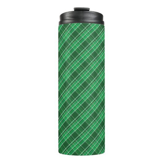 Tartan Swahili Green Kariert Pattern-88675 Thermosbecher (Vorderseite)