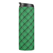 Tartan Swahili Green Kariert Pattern-88675 Thermosbecher (Nach rechts gedreht)