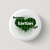 Tartan-Tag "Herz und Disteln " Button (Vorderseite)