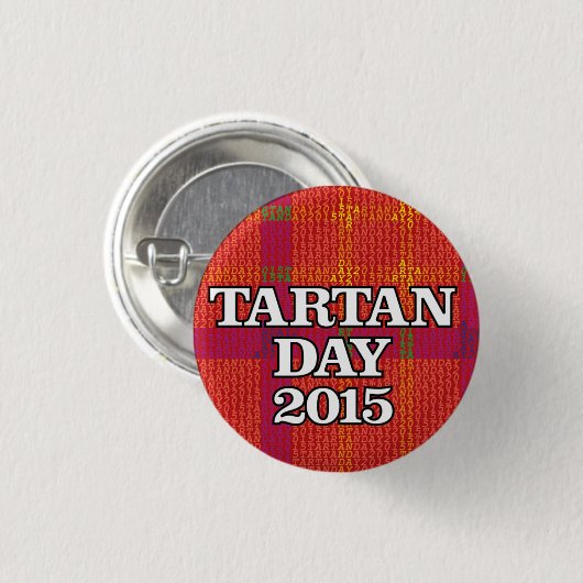Tartan-Tagc$mini-knopf 2015 Button (Vorne & Hinten)