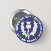 Tartan-Tagesknopf 2017 Button (Vorne & Hinten)