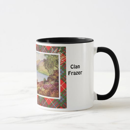 Tartan-Tasse, Clan Fraser, Loch lang Tasse (Rechts)