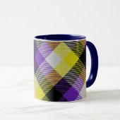 Tartan-Tasse, nicht binär Tasse (VorderseiteRechts)