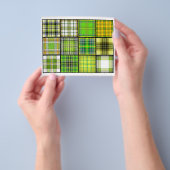 Tartan Tea Bag Tiles - Origami Folding Flyer (Gruppe)